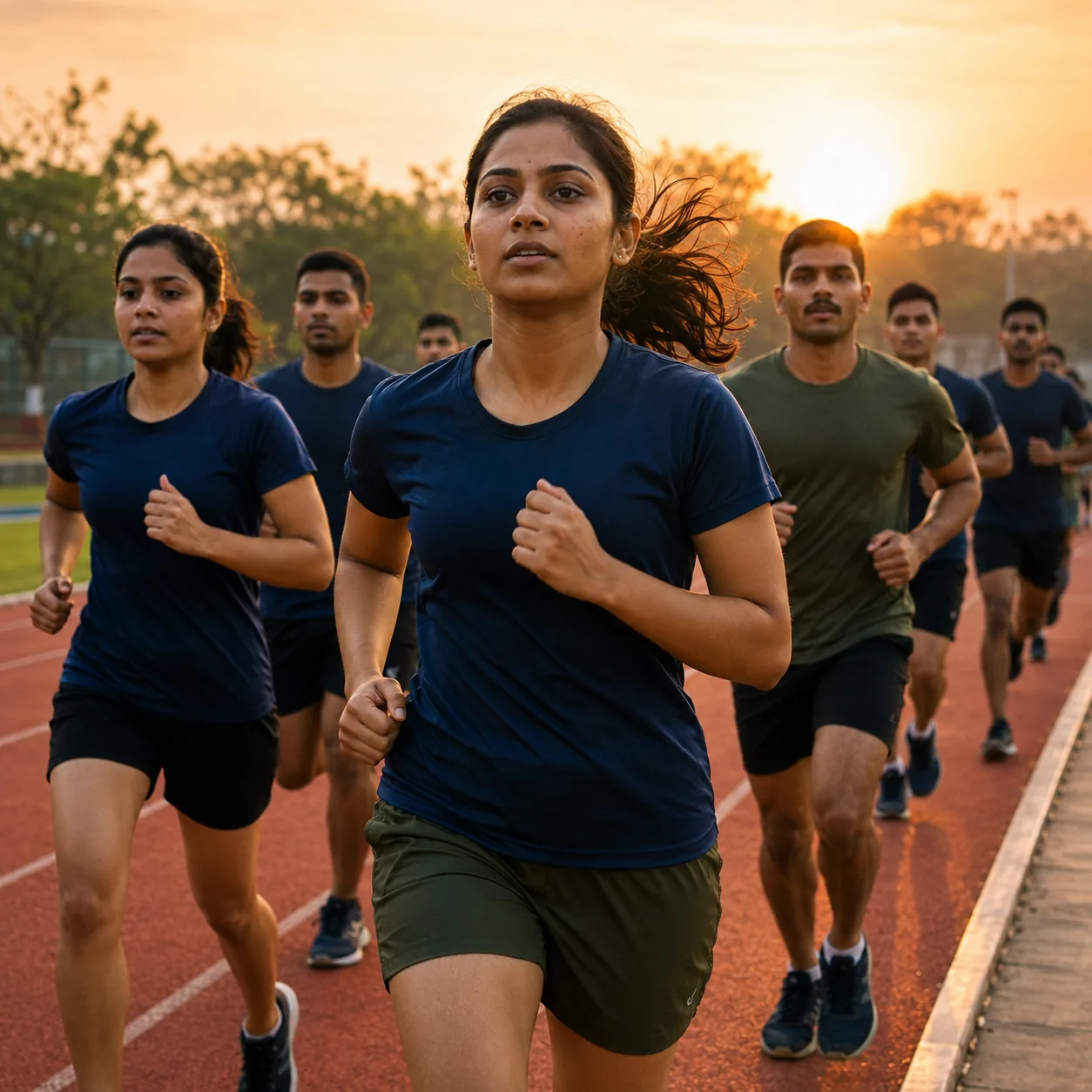 Indian defence aspirants: train